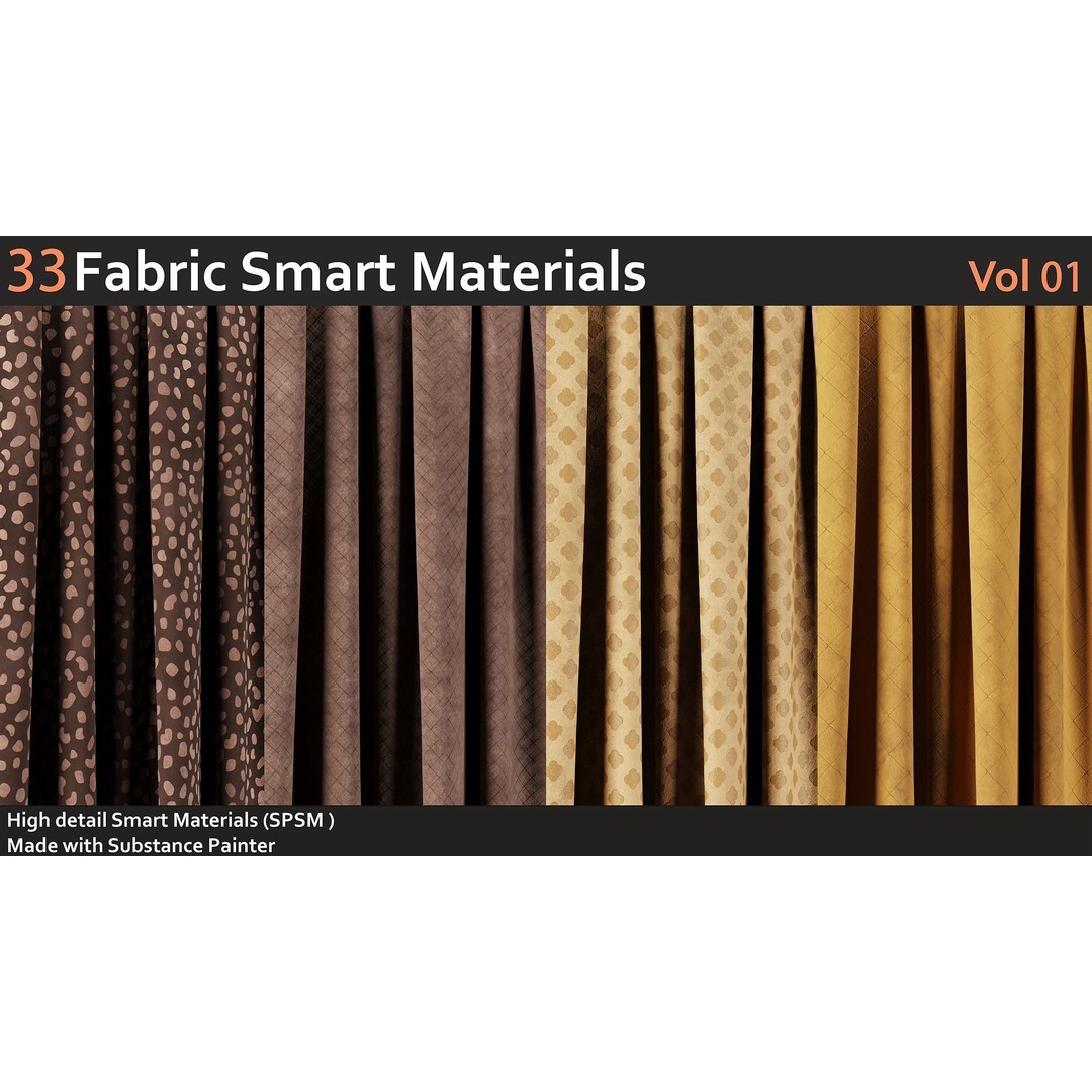 Fabric Smart Materials 3D Model – High Quality Textures for Substance Painter - View 6