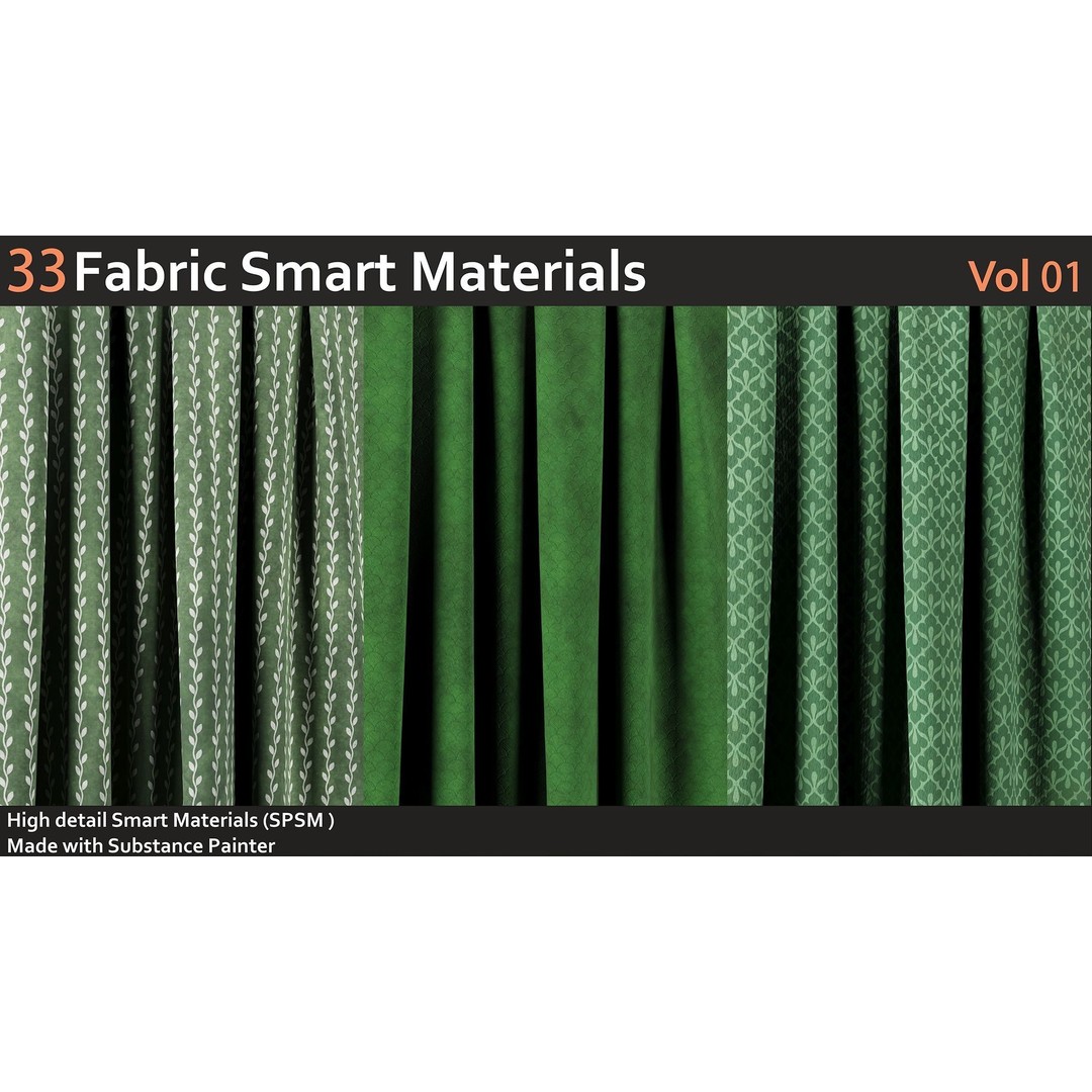 Fabric Smart Materials 3D Model – High Quality Textures for Substance Painter - View 8