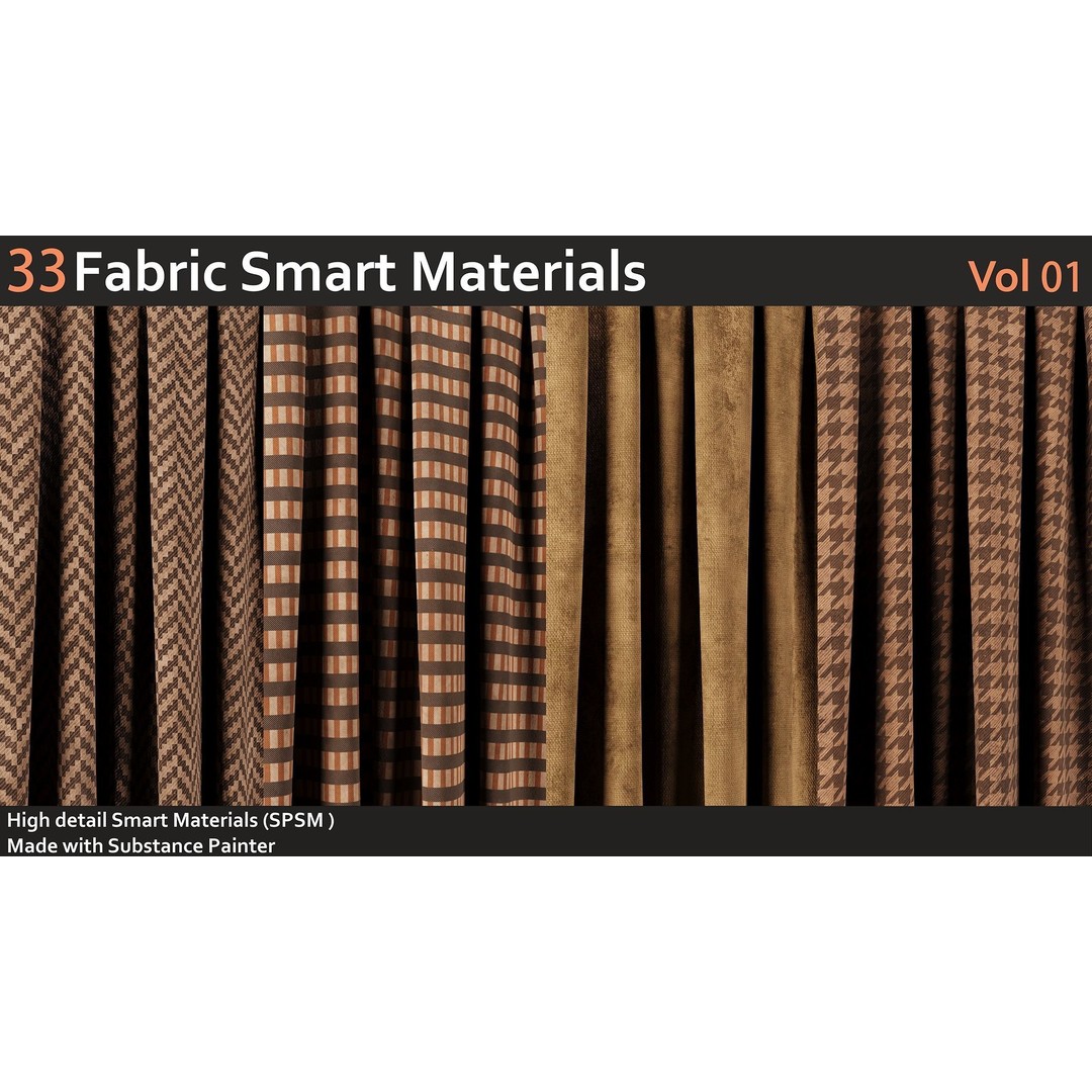 Fabric Smart Materials 3D Model – High Quality Textures for Substance Painter - View 9