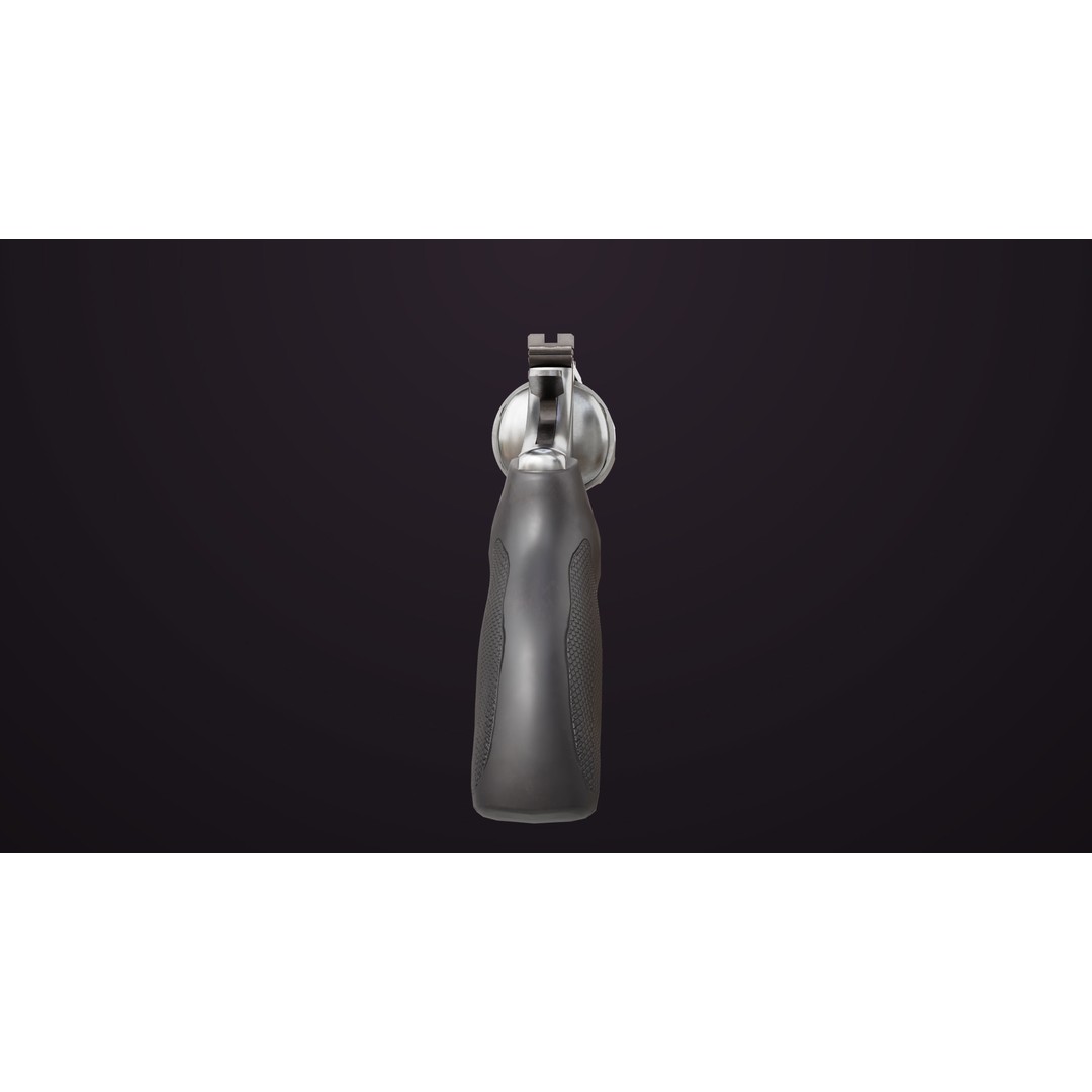 Small Revolver 3D Model – Low Poly PBR Game Asset, FBX - View 10
