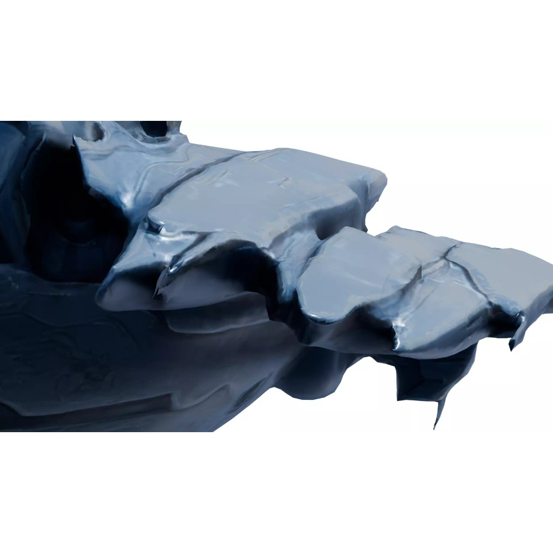 Aether Strike Spaceship 3D Model – Low Poly Game Ready, PBR Textures - View 14