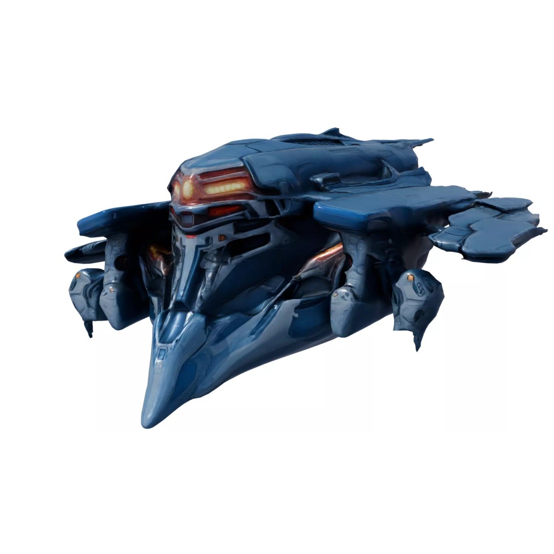 Aether Strike Spaceship 3D Model – Low Poly Game Ready, PBR Textures - View 15
