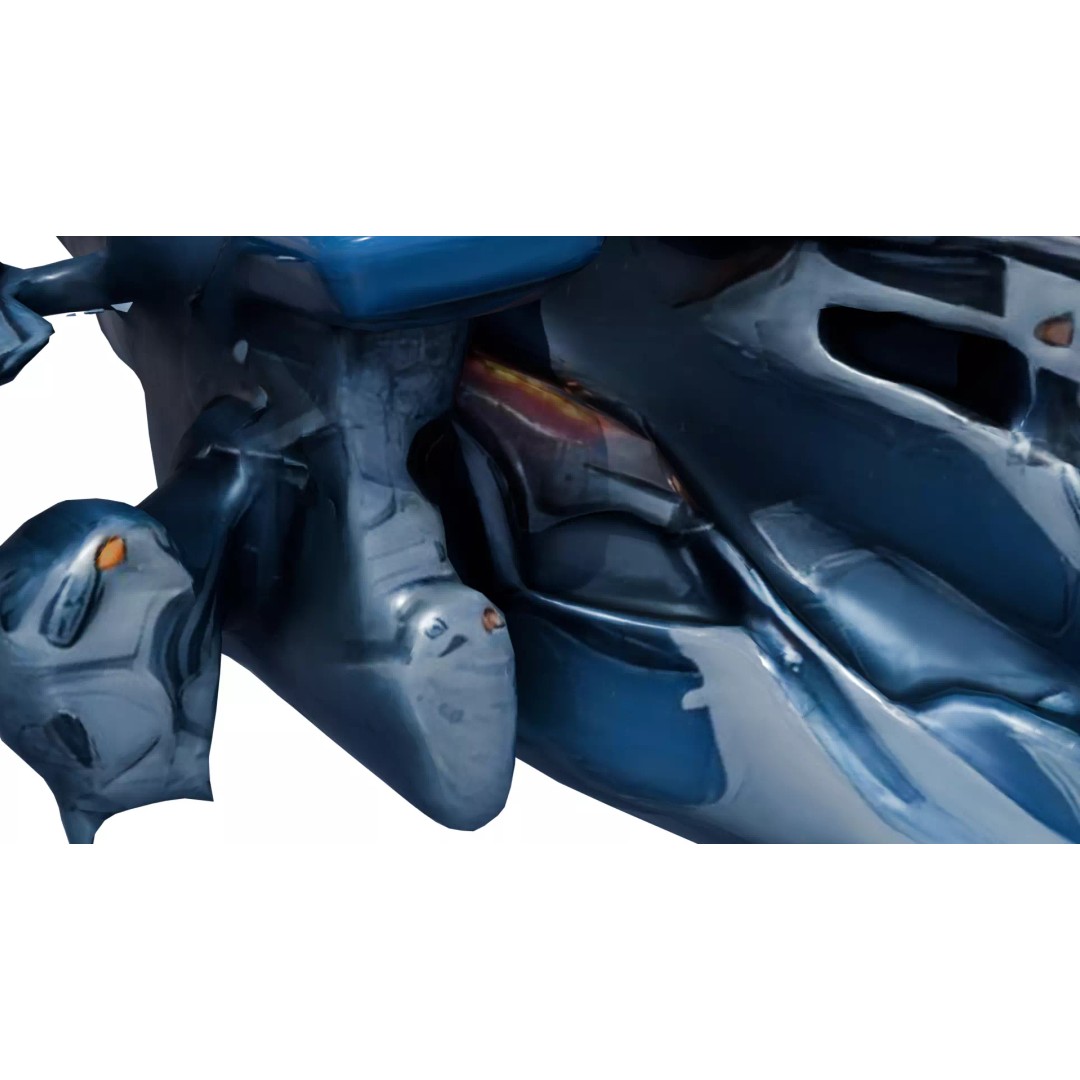 Aether Strike Spaceship 3D Model – Low Poly Game Ready, PBR Textures - View 23