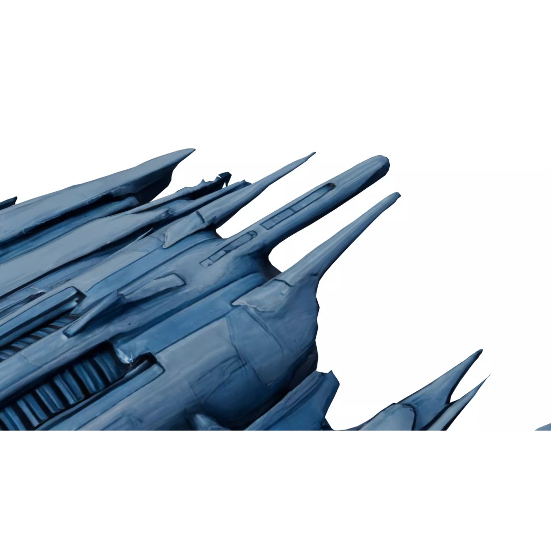 Aether Strike Spaceship 3D Model – Low Poly Game Ready, PBR Textures - View 25
