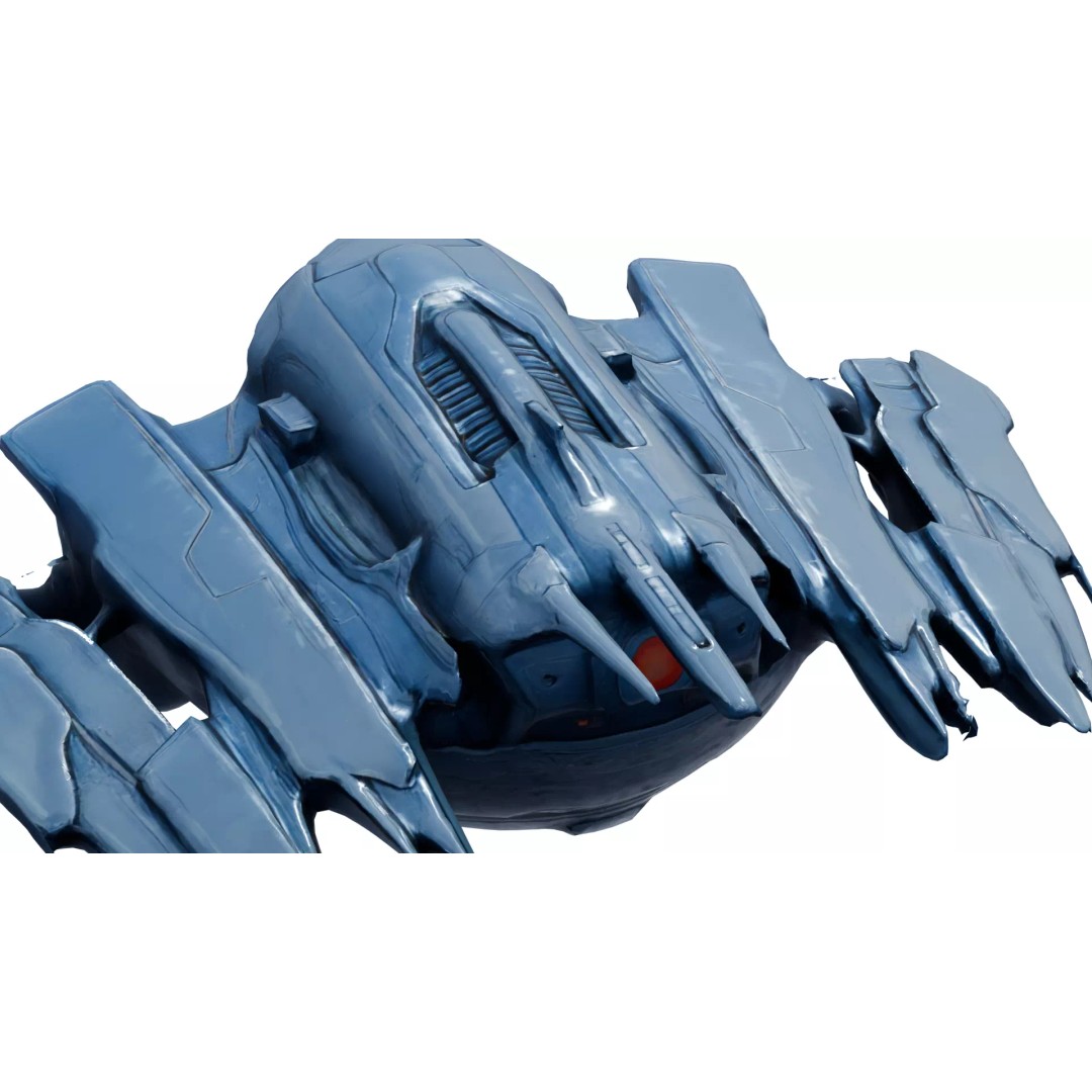 Aether Strike Spaceship 3D Model – Low Poly Game Ready, PBR Textures - View 27