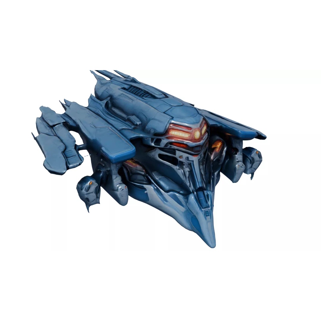 Aether Strike Spaceship 3D Model – Low Poly Game Ready, PBR Textures - View 28
