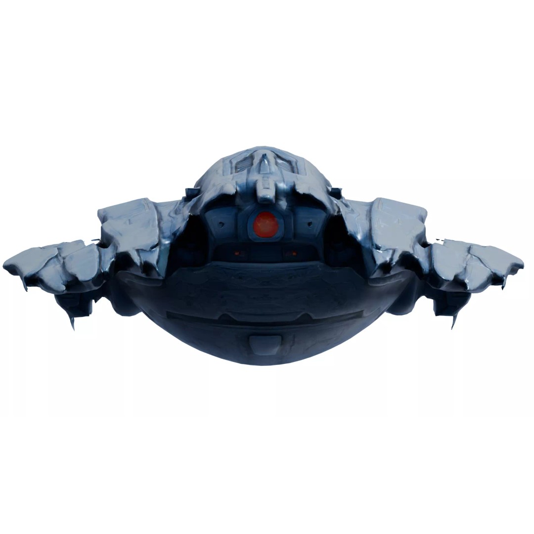 Aether Strike Spaceship 3D Model – Low Poly Game Ready, PBR Textures - View 35