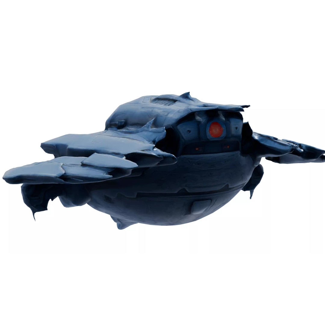 Aether Strike Spaceship 3D Model – Low Poly Game Ready, PBR Textures - View 36