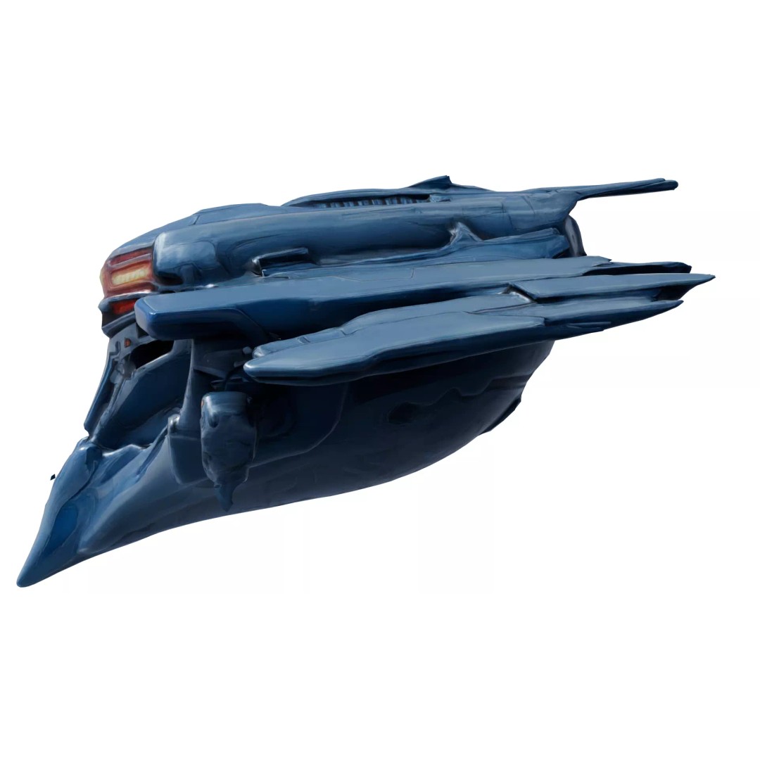 Aether Strike Spaceship 3D Model – Low Poly Game Ready, PBR Textures - View 5