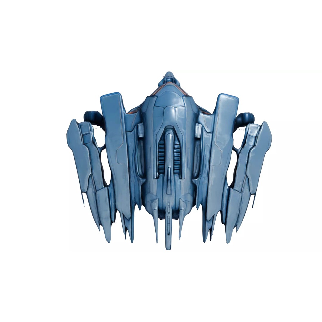 Aether Strike Spaceship 3D Model – Low Poly Game Ready, PBR Textures - View 7