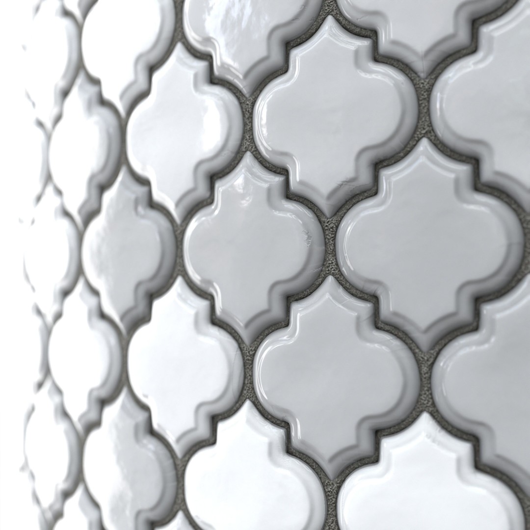 Kitchen Glaze Tile PBR Texture 3D Model – 7 Color Variants, OBJ - View 13