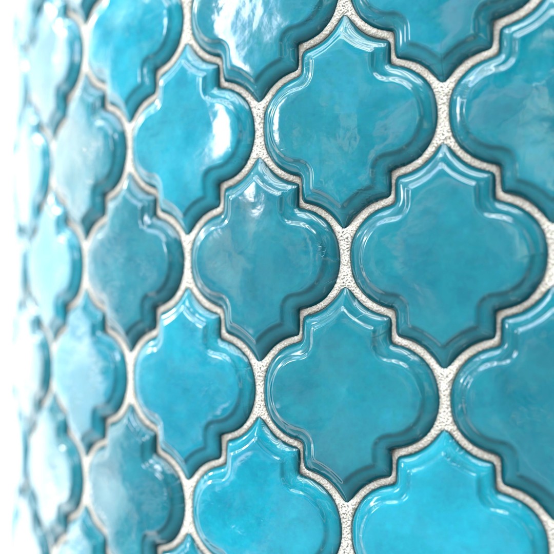 Kitchen Glaze Tile PBR Texture 3D Model – 7 Color Variants, OBJ - View 18