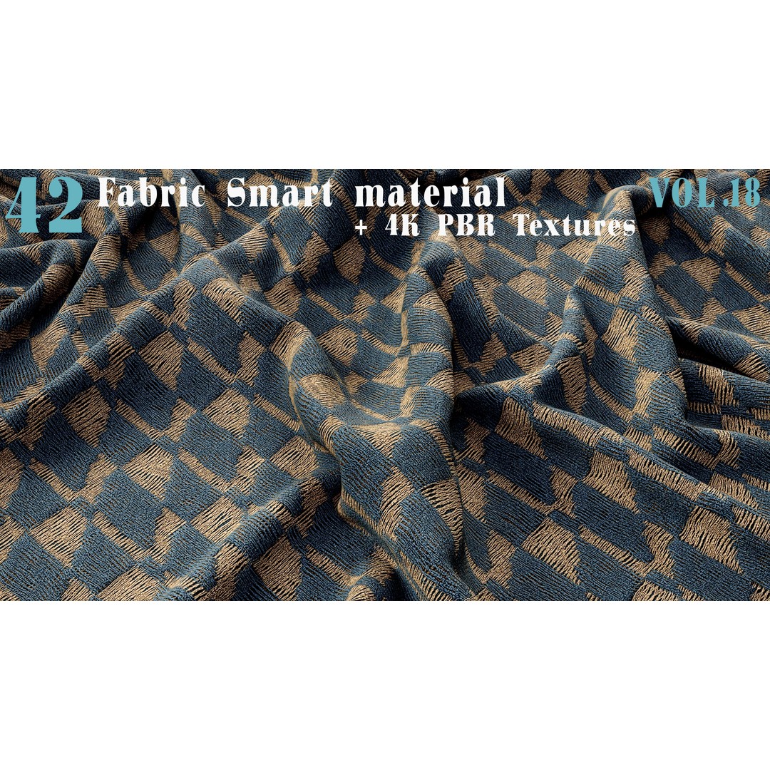 42 Fabric Smart Material 3D Model – PBR Textures for Substance Painter - View 13