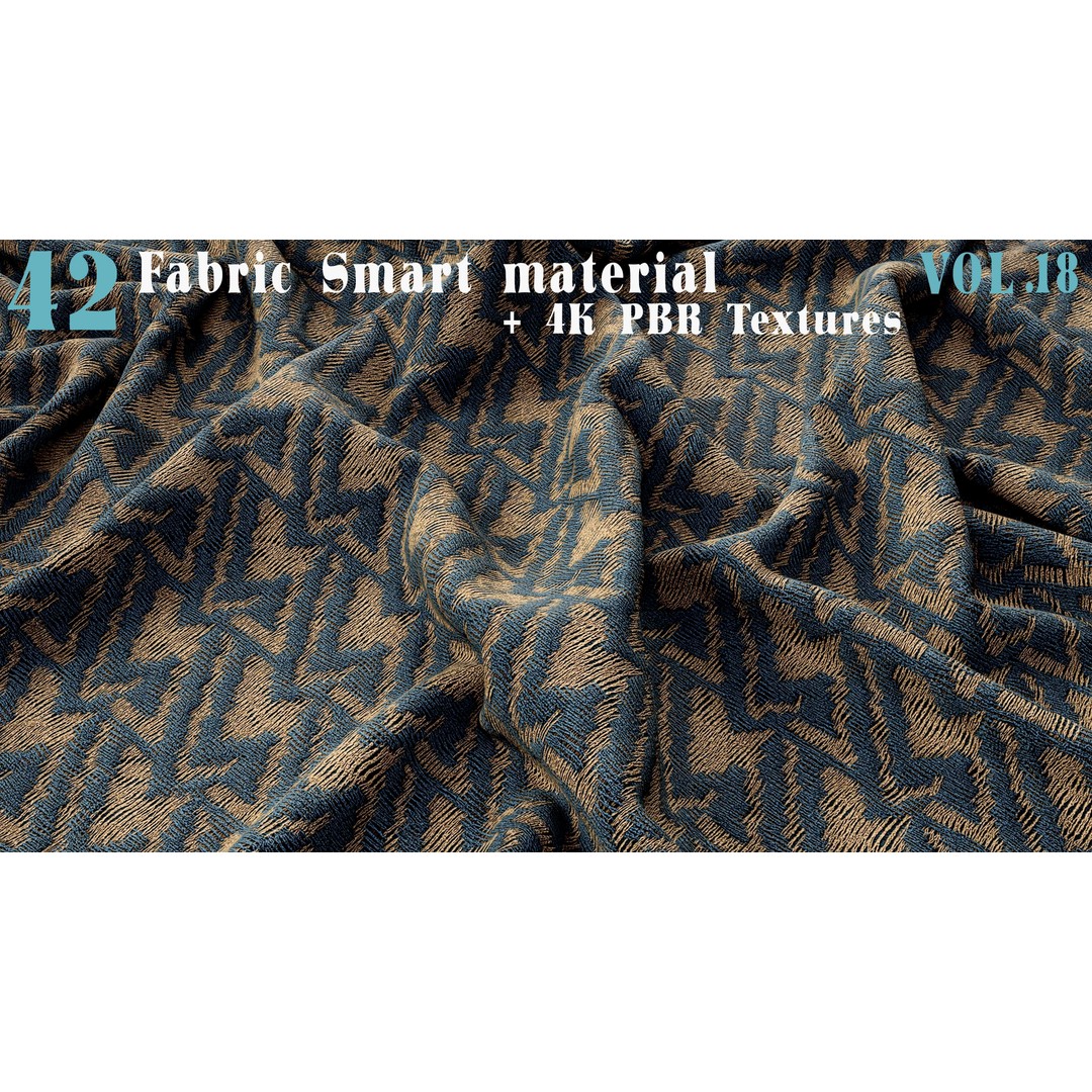 42 Fabric Smart Material 3D Model – PBR Textures for Substance Painter - View 5