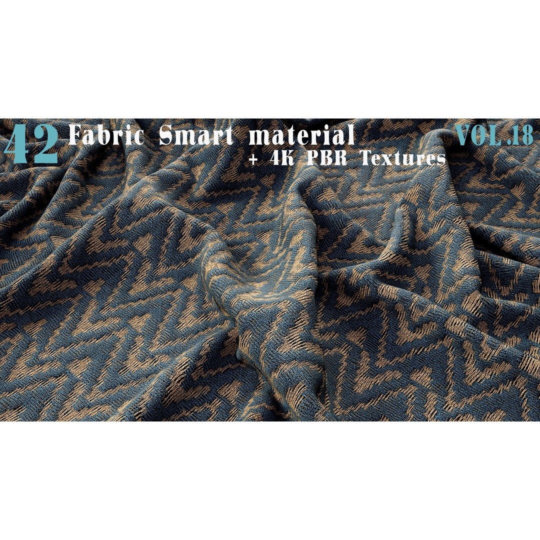 42 Fabric Smart Material 3D Model – PBR Textures for Substance Painter - View 6
