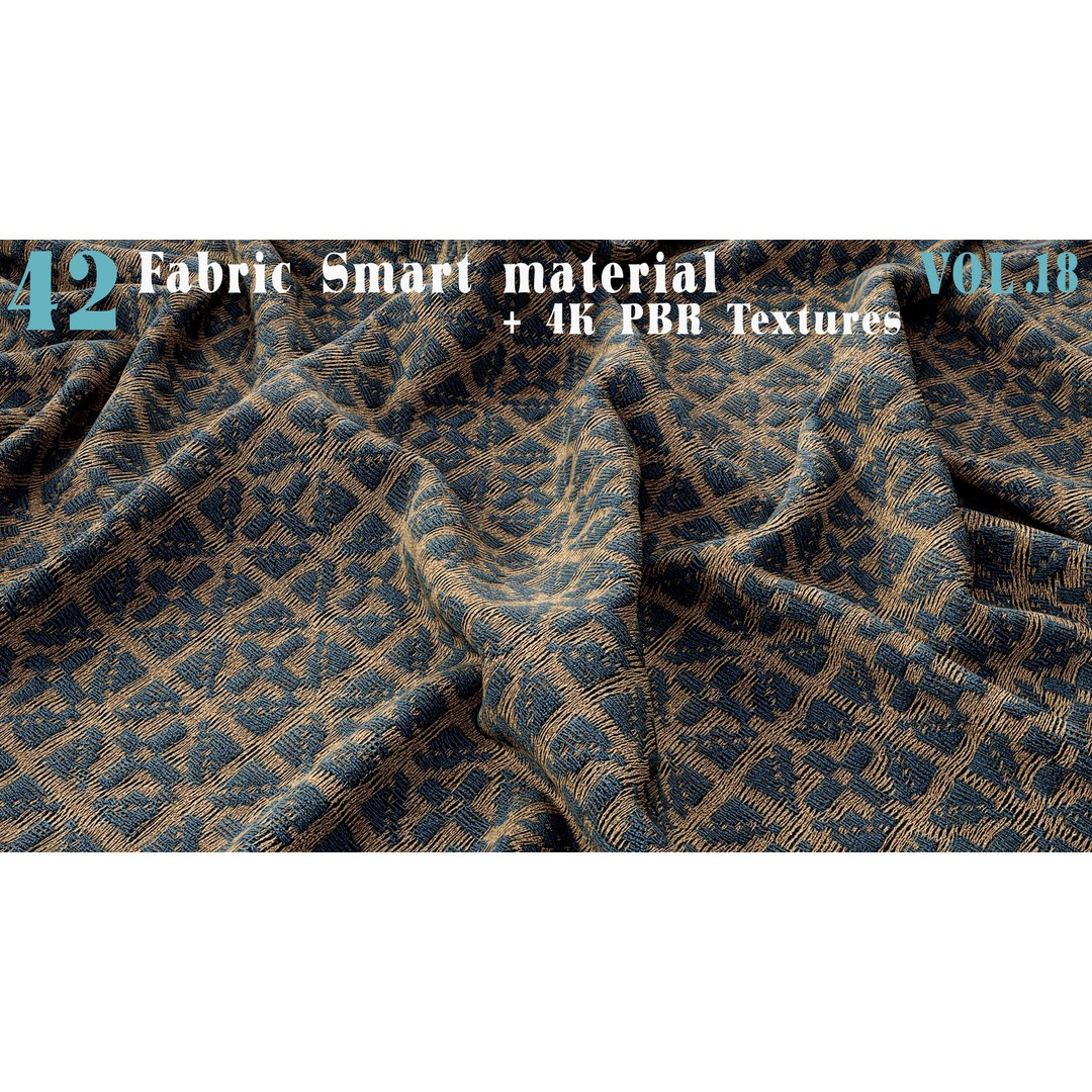42 Fabric Smart Material 3D Model – PBR Textures for Substance Painter - View 9