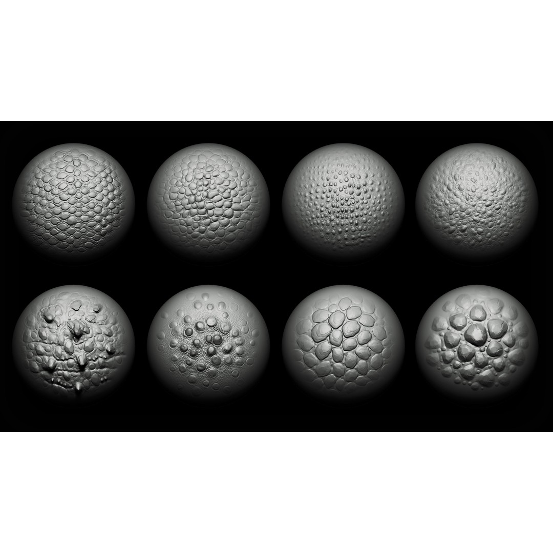 Dragon and Reptile Skins 3D Model – Unique Alphas & Brushes for ZBrush - View 5