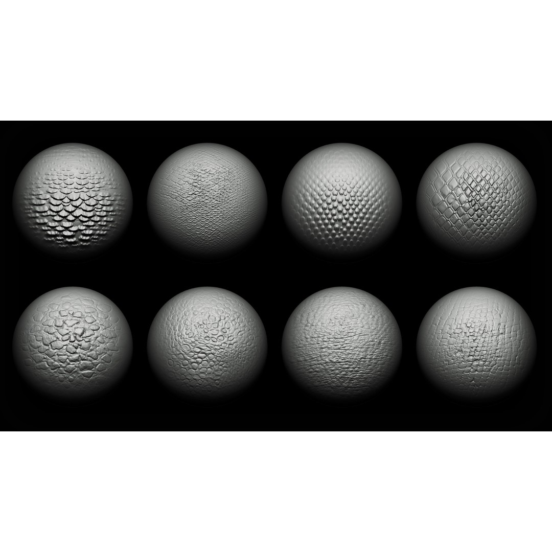 Dragon and Reptile Skins 3D Model – Unique Alphas & Brushes for ZBrush - View 7