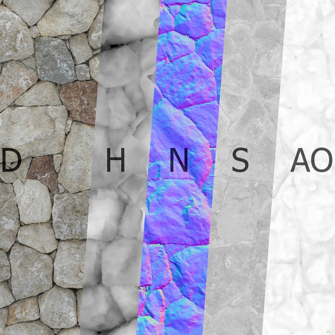 Masonry Cobblestone Texture 3D Model – 8K PBR Material for Architecture