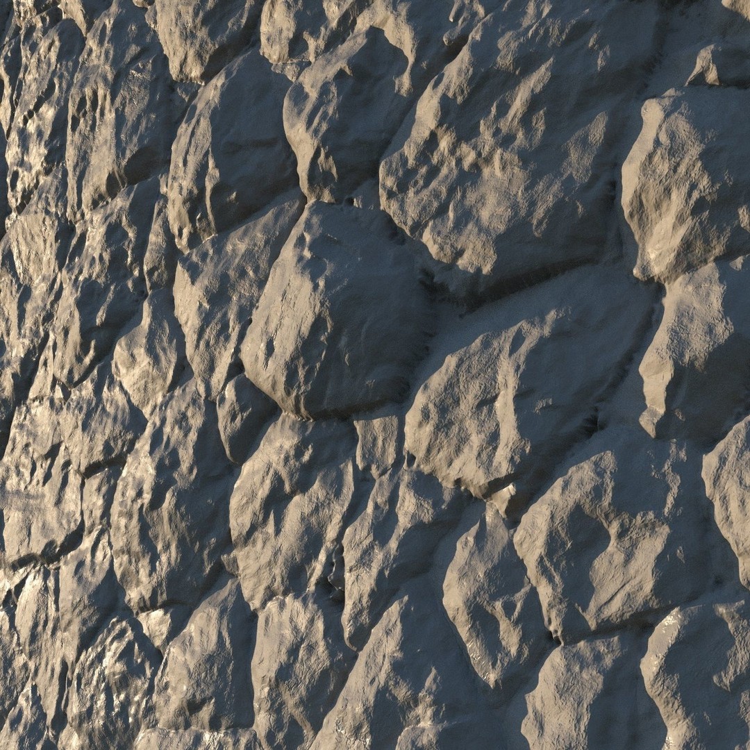 Masonry Cobblestone Texture 3D Model – 8K PBR Material for Architecture - View 7