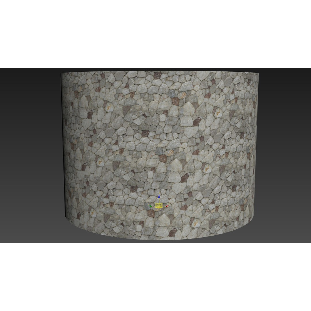 Masonry Cobblestone Texture 3D Model – 8K PBR Material for Architecture - View 9
