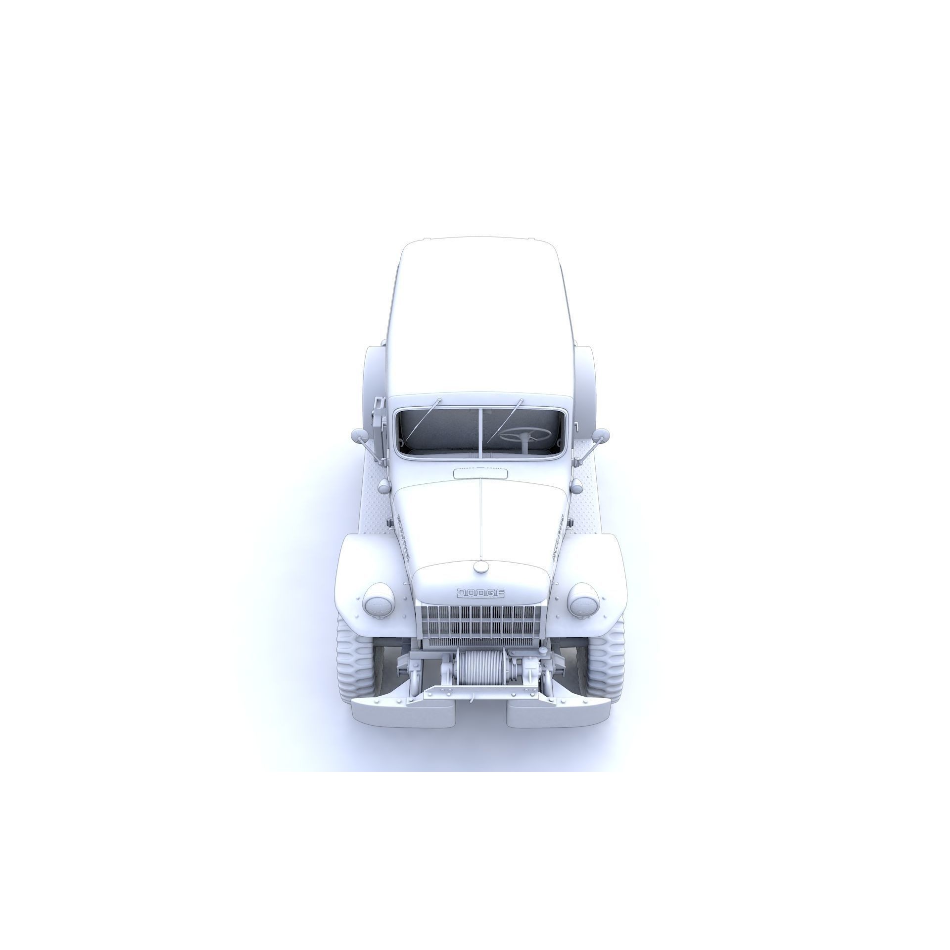 Dodge Power Wagon Carryall 1942 - Game-Ready 3D Model