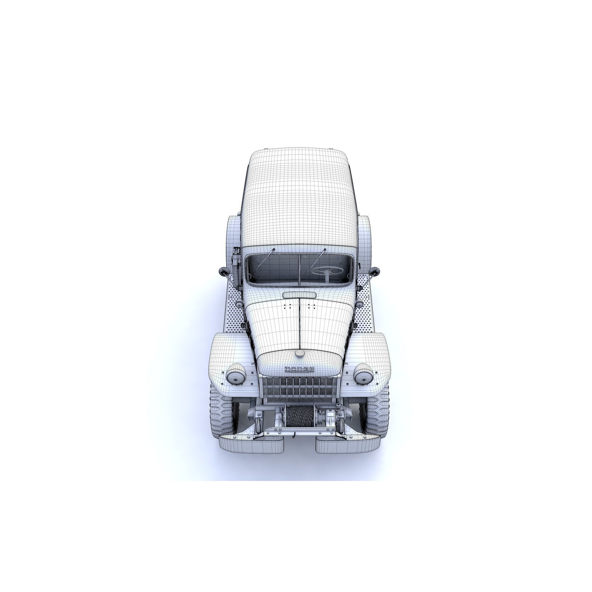 Dodge Power Wagon Carryall 1942 - Game-Ready 3D Model - View 16