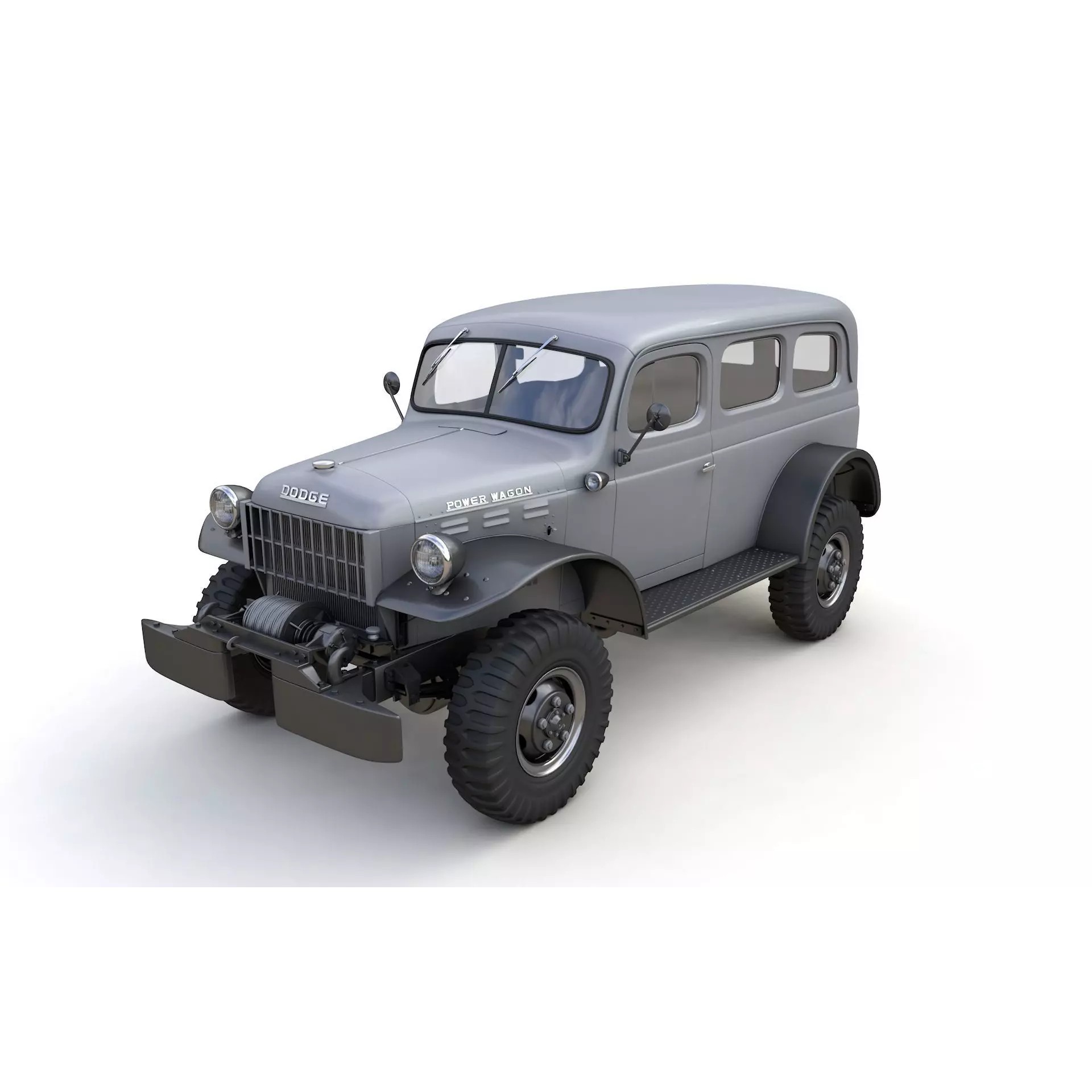 Dodge Power Wagon Carryall 1942 - Game-Ready 3D Model - View 2