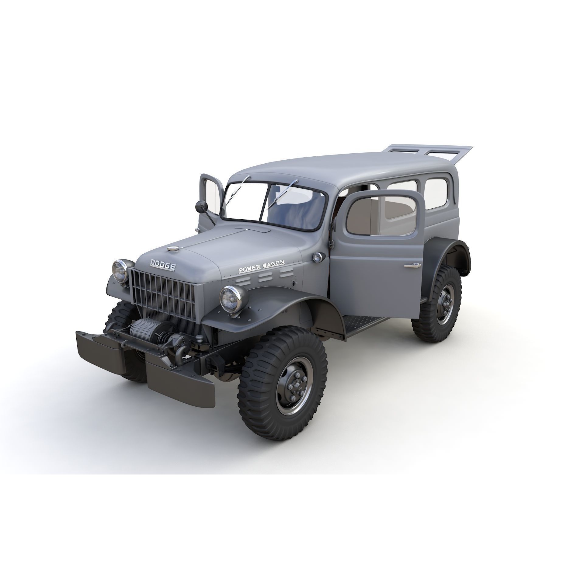 Dodge Power Wagon Carryall 1942 - Game-Ready 3D Model - View 3