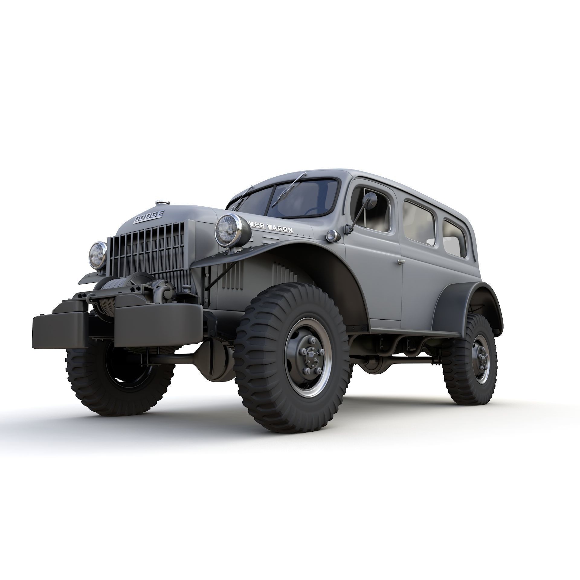 Dodge Power Wagon Carryall 1942 - Game-Ready 3D Model - View 4