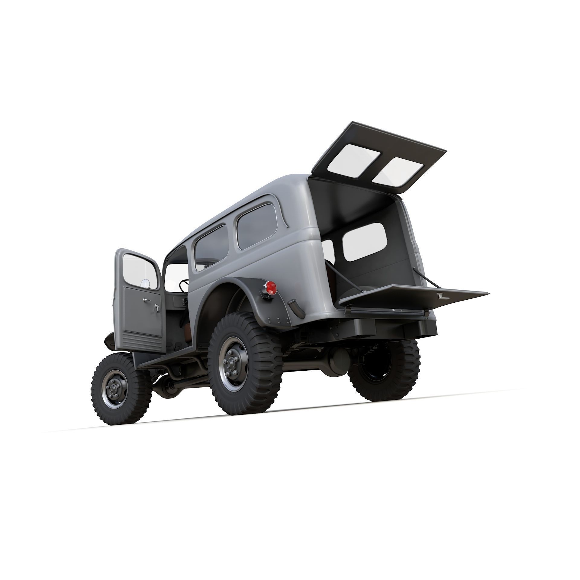 Dodge Power Wagon Carryall 1942 - Game-Ready 3D Model - View 6
