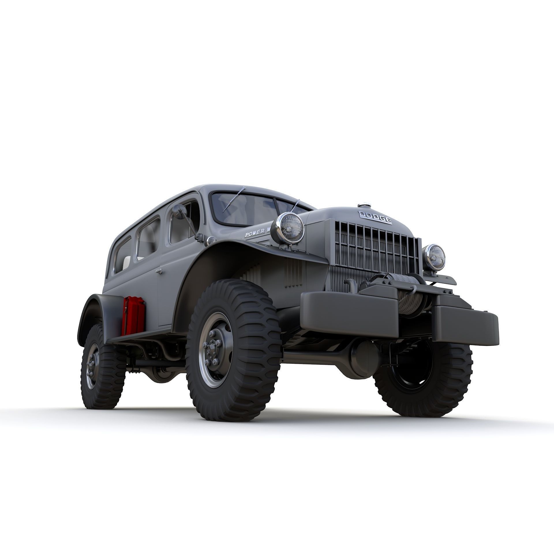 Dodge Power Wagon Carryall 1942 - Game-Ready 3D Model - View 7