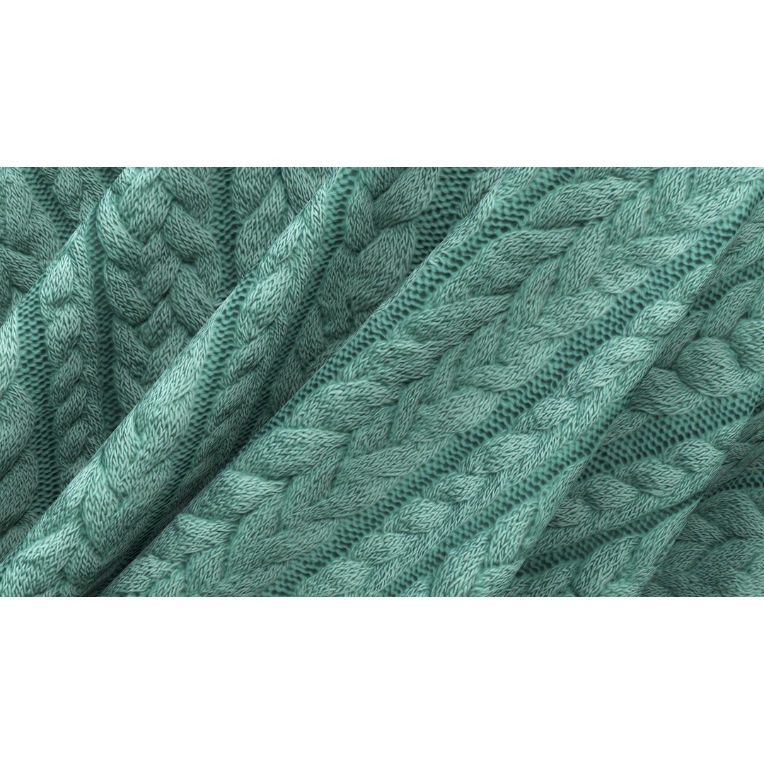 Knitted Fabric 3D Model – PBR 4K Seamless Textures, PNG - View 11