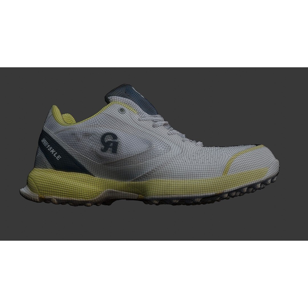 Running Shoe 3D Model – Low Poly Game Ready Asset, FBX, OBJ, PBR - View 4