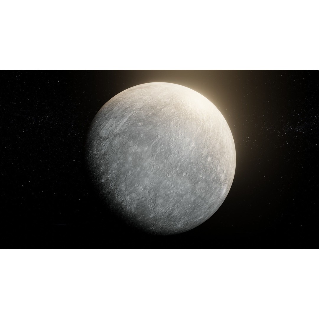 Photorealistic Solar System 3D Model – Low Poly PBR Asset, FBX, OBJ - View 14