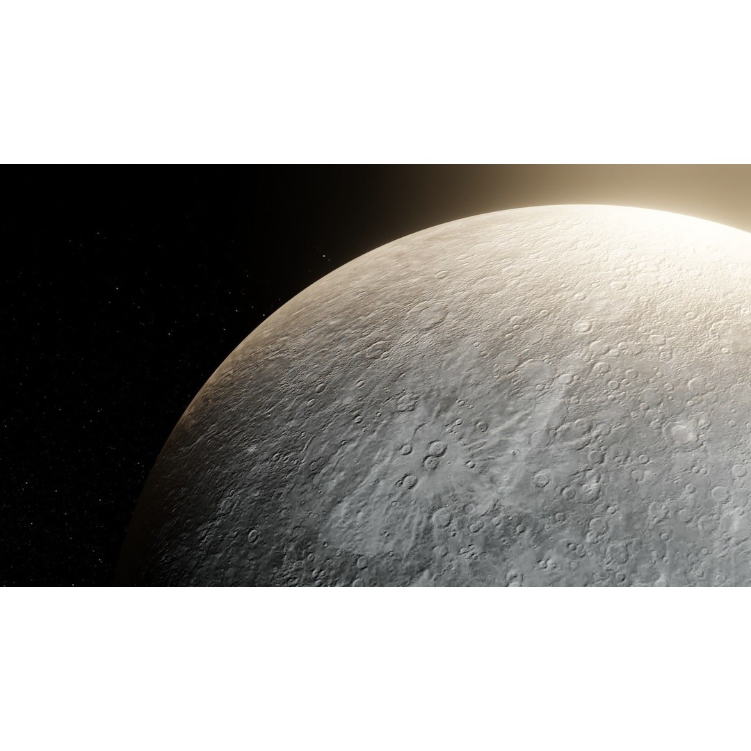 Photorealistic Solar System 3D Model – Low Poly PBR Asset, FBX, OBJ - View 16