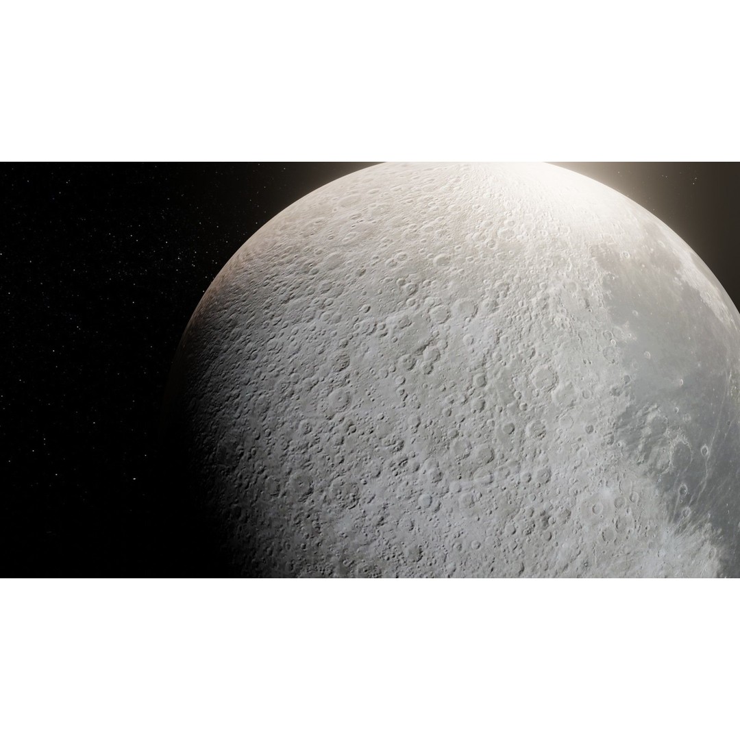 Photorealistic Solar System 3D Model – Low Poly PBR Asset, FBX, OBJ - View 19