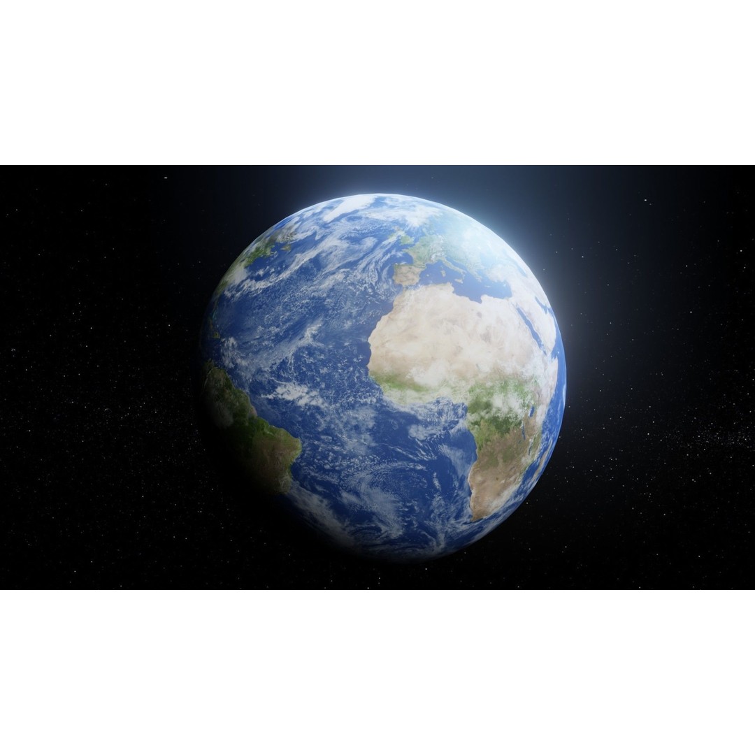 Photorealistic Solar System 3D Model – Low Poly PBR Asset, FBX, OBJ - View 5