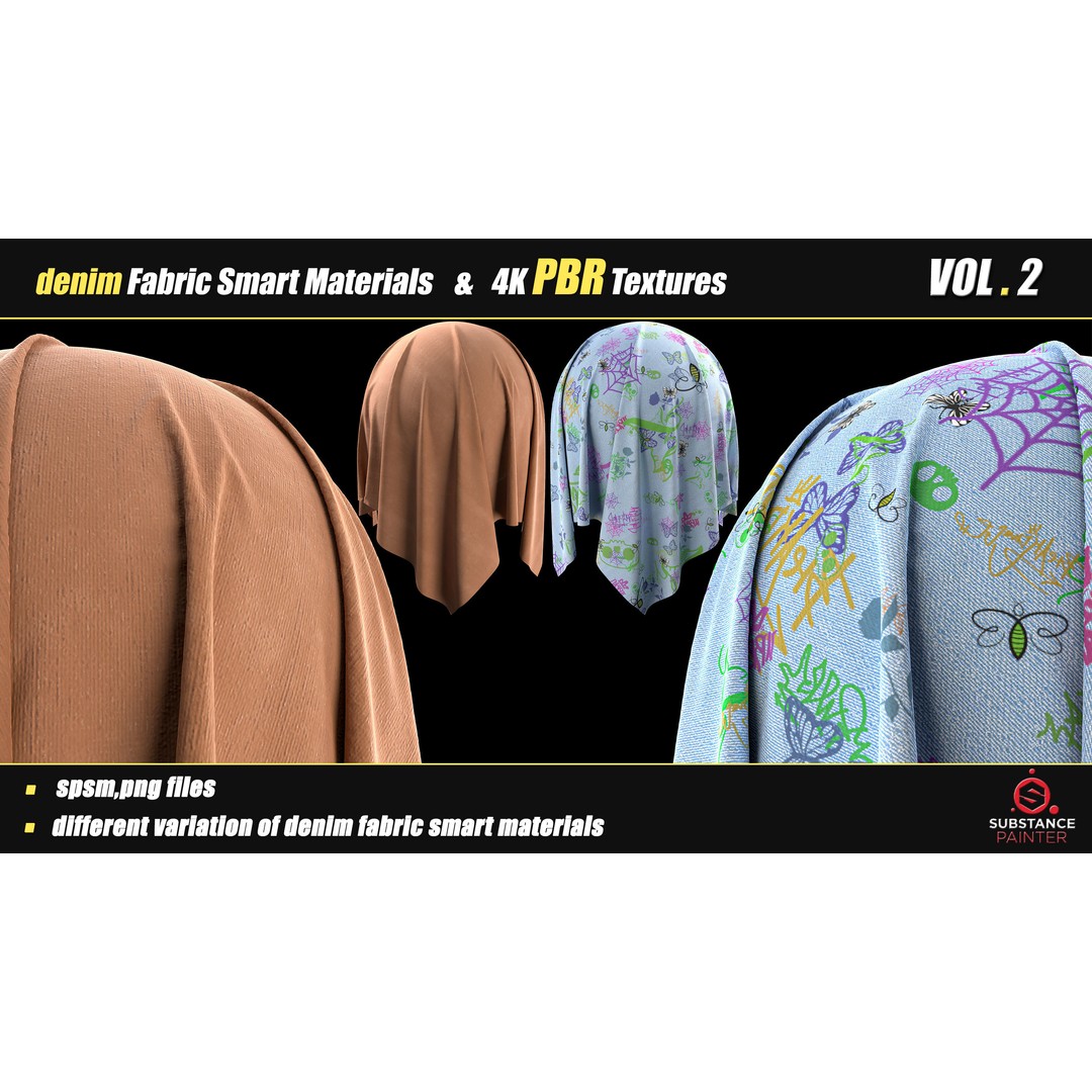 Denim Fabric Smart Material Bundle – 30 High-Quality PBR Textures - View 12