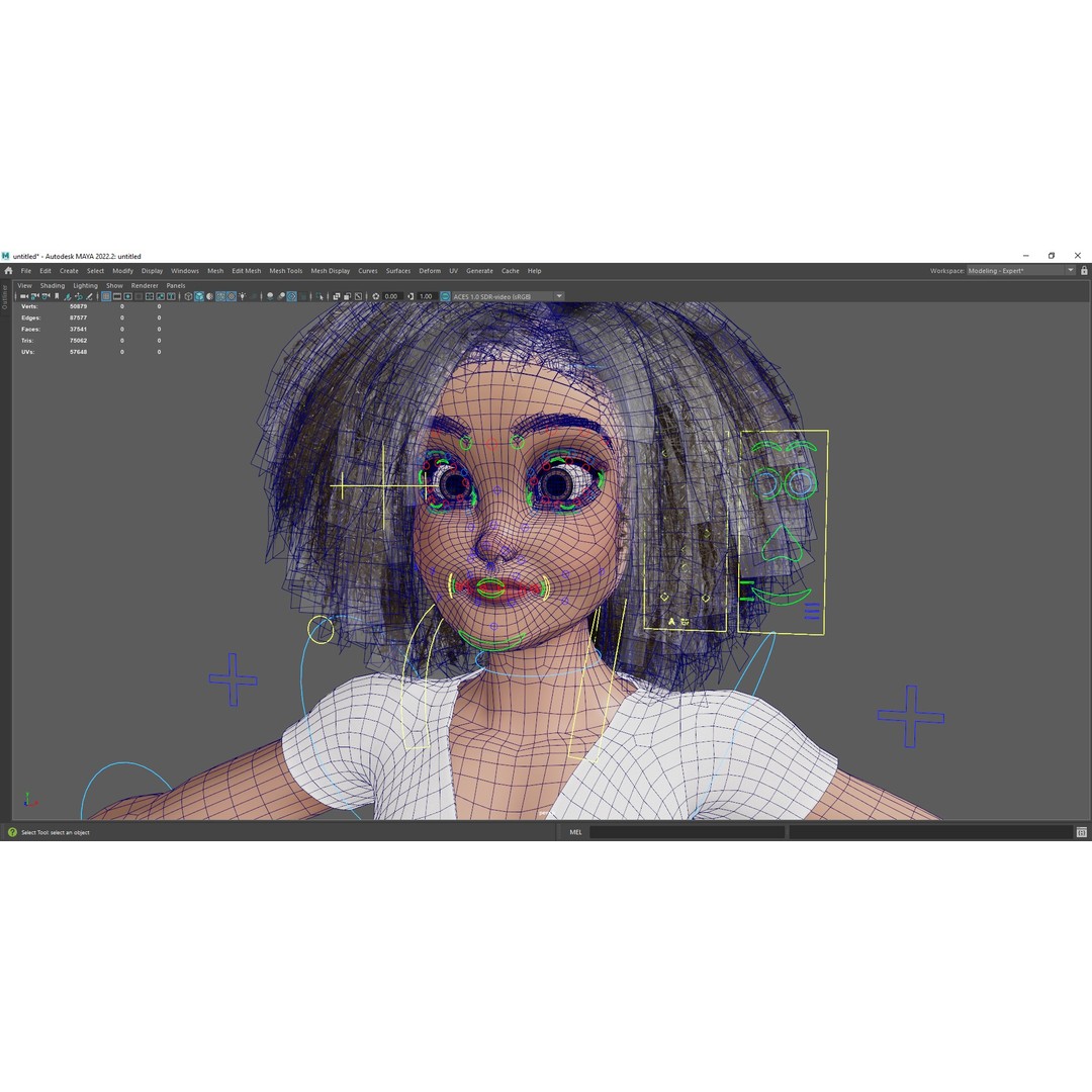 Modern Girl 3D Model – Low Poly Cartoon Character, Rigged for Animation - View 23