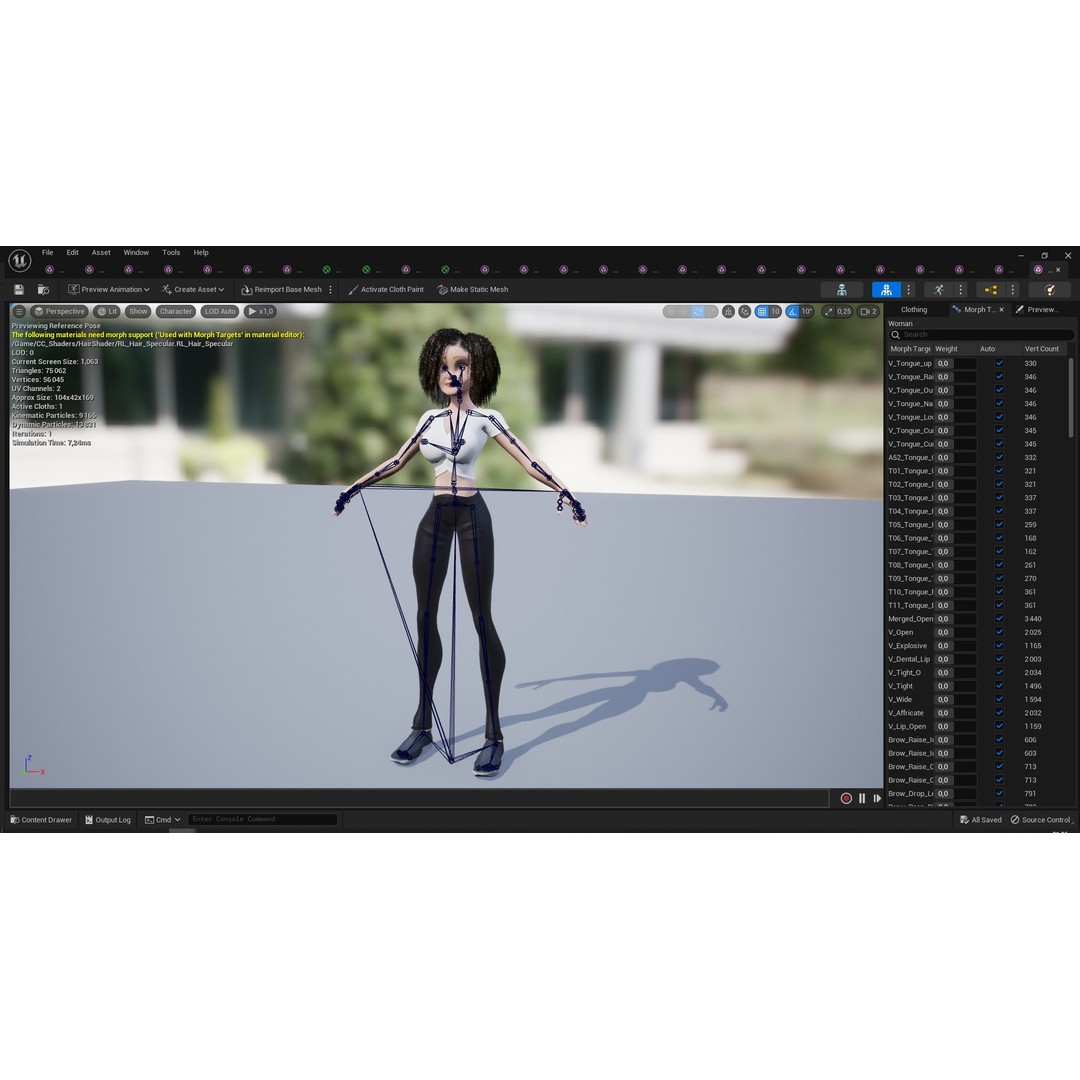 Modern Girl 3D Model – Low Poly Cartoon Character, Rigged for Animation - View 26