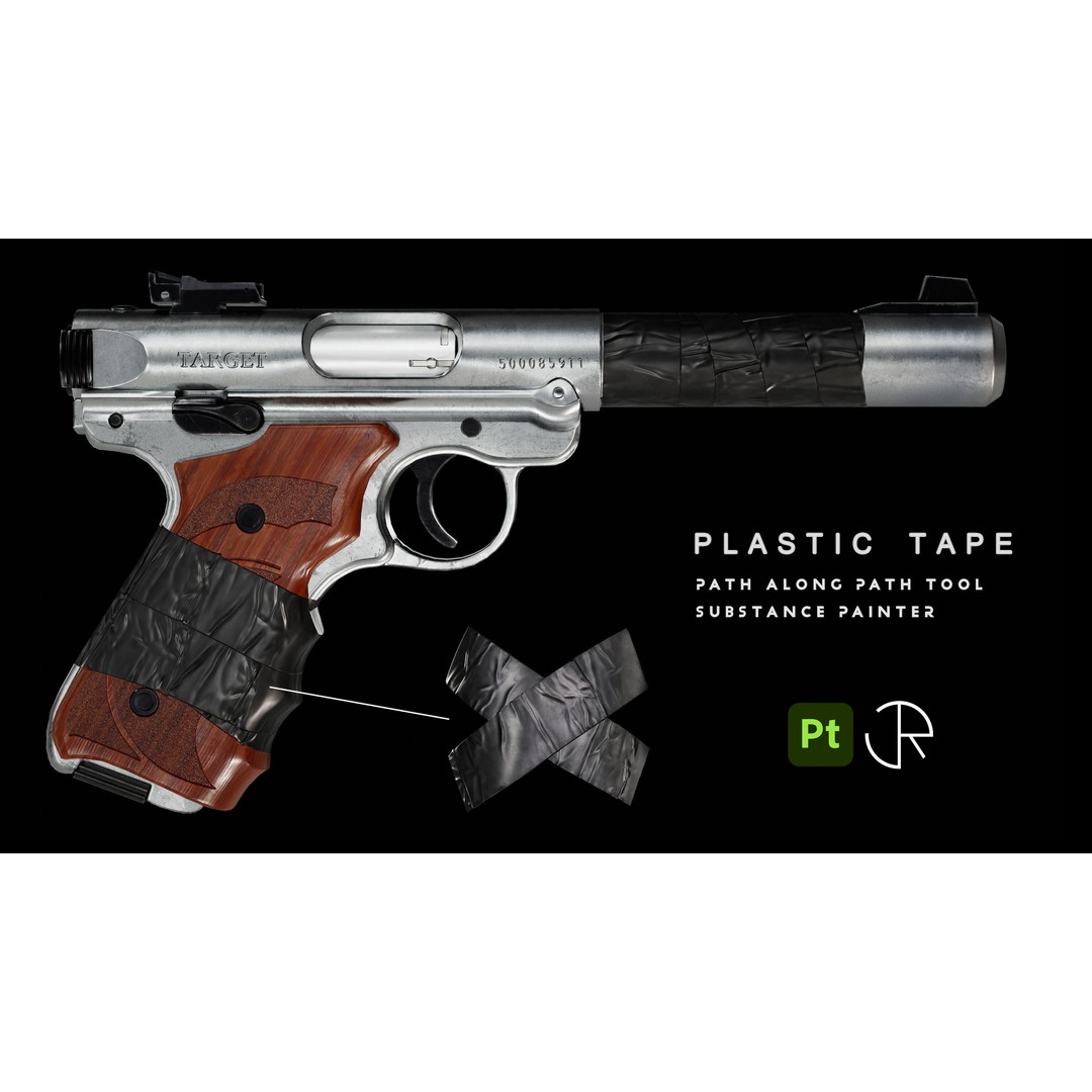 Substance Painter Wrap Tools 3D Model – Leather, Bandage, Plastic Tape Textures - View 6