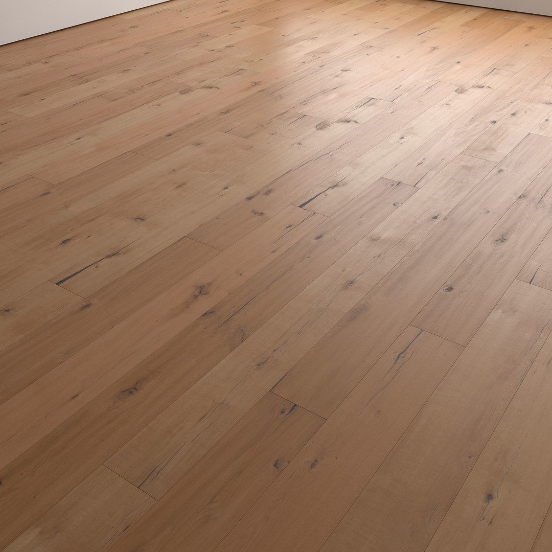 Wood Floor 3D Model – Parquet Textures, PBR, FBX, OBJ - View 6