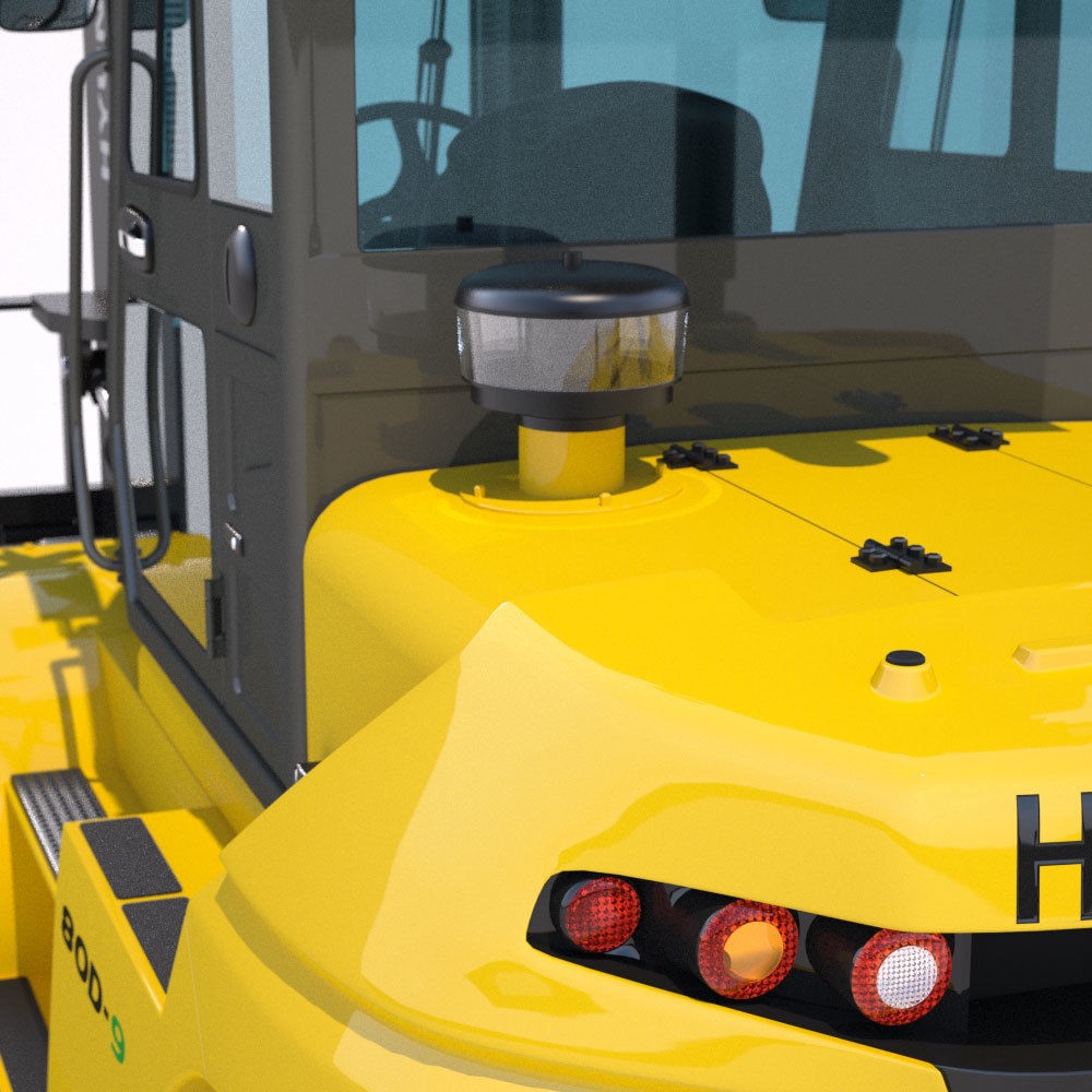 Hyundai 80D-9 Forklift Truck 3D Model – High Poly Game Asset, FBX - View 15