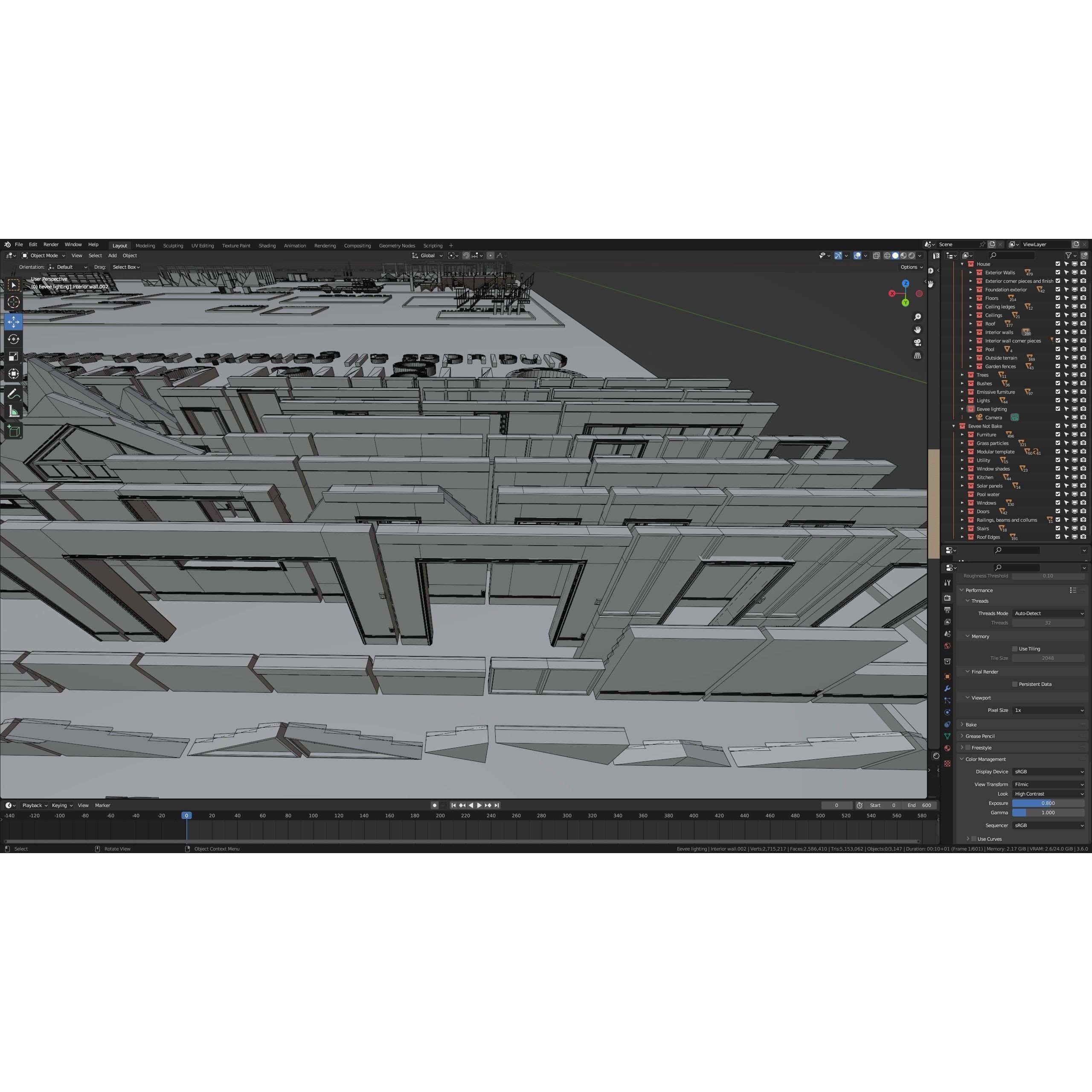 Modular Suburban House Creation Tool - Low-Poly Game-Ready 3D Model - View 26