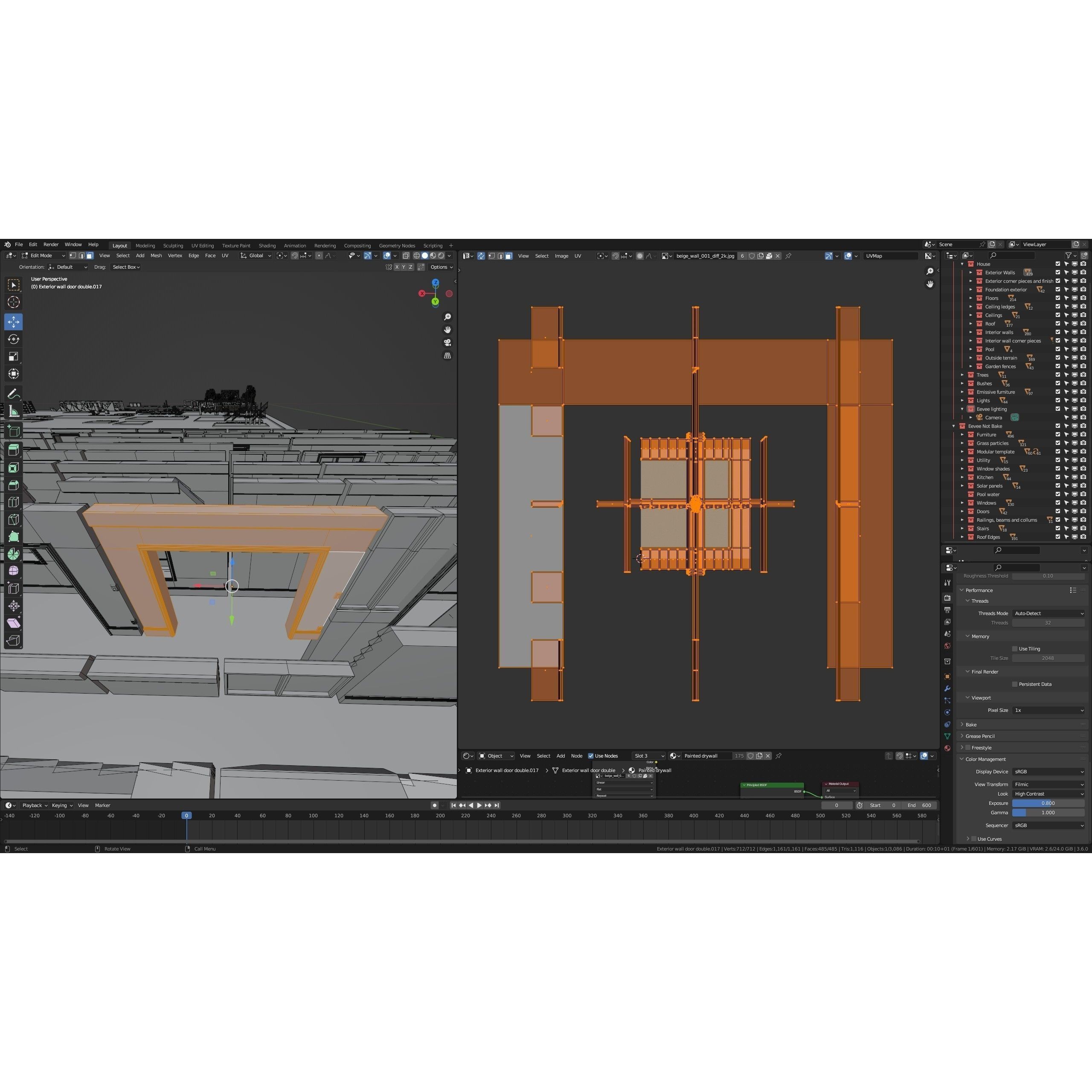 Modular Suburban House Creation Tool - Low-Poly Game-Ready 3D Model - View 27
