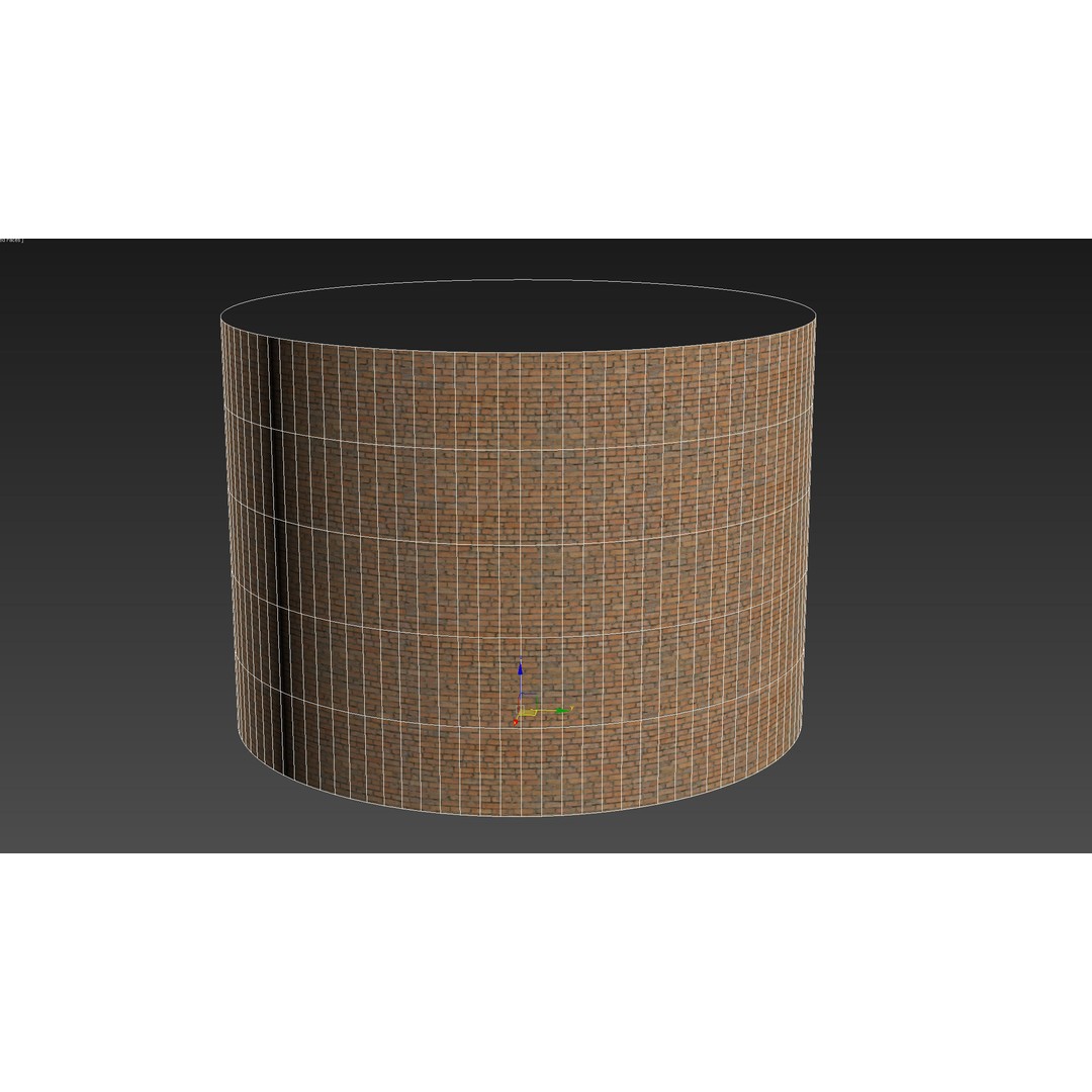 Brick Wall 3D Model – Scanned PBR Material, High-Detail Textures - View 8