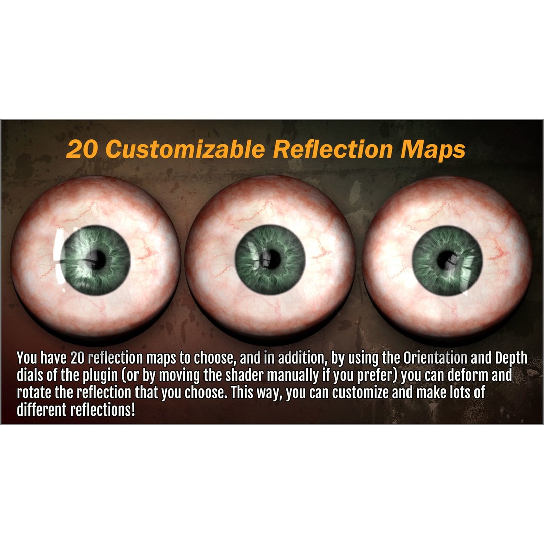Eye Maker 3D Model – ZBrush Plugin with 102 Eye Textures - View 8