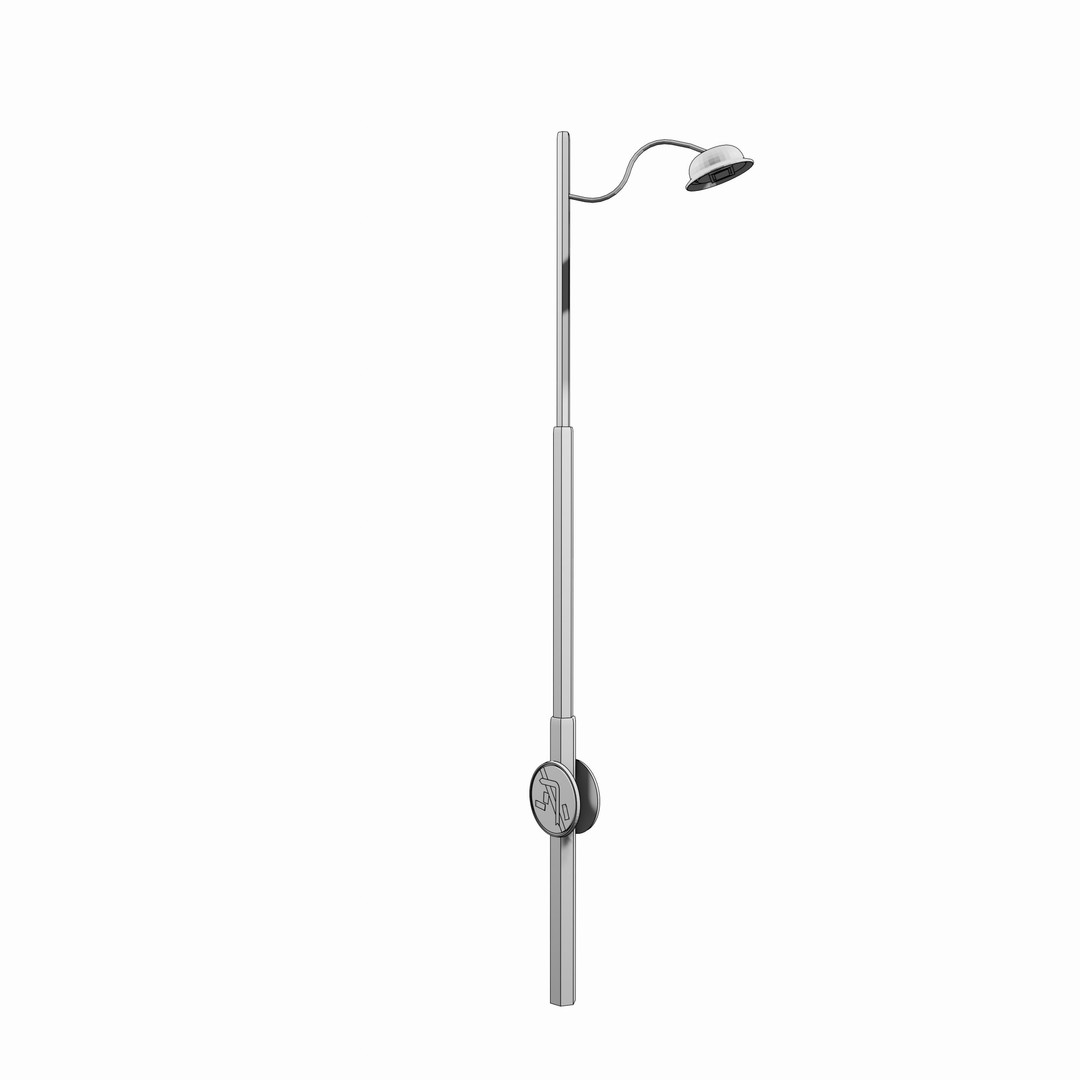 Paris Streetlight 3D Model – Realistic Vintage Urban Lighting, FBX, OBJ - View 7