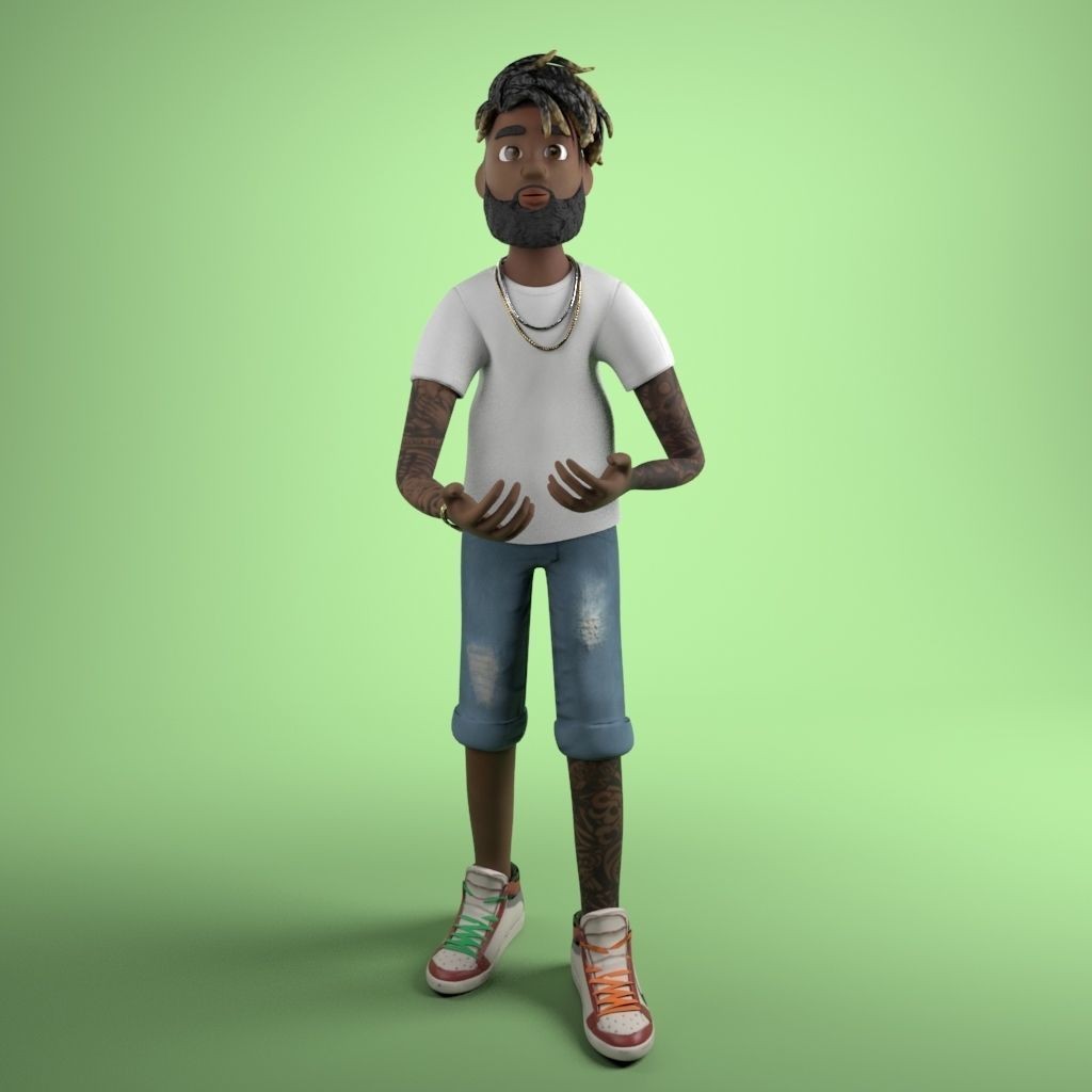 12 Characters 3D Model – Low Poly Rigged Game Asset, FBX - View 14